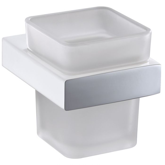Acl Eden Tumbler and Holder Chrome, Matte Black, Chrome and White