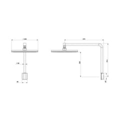 Phoenix NX Vive Shower Arm And Rose
