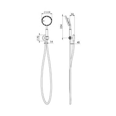 Phoenix NX IKO Hand Shower w/ Hydrosense Chrome