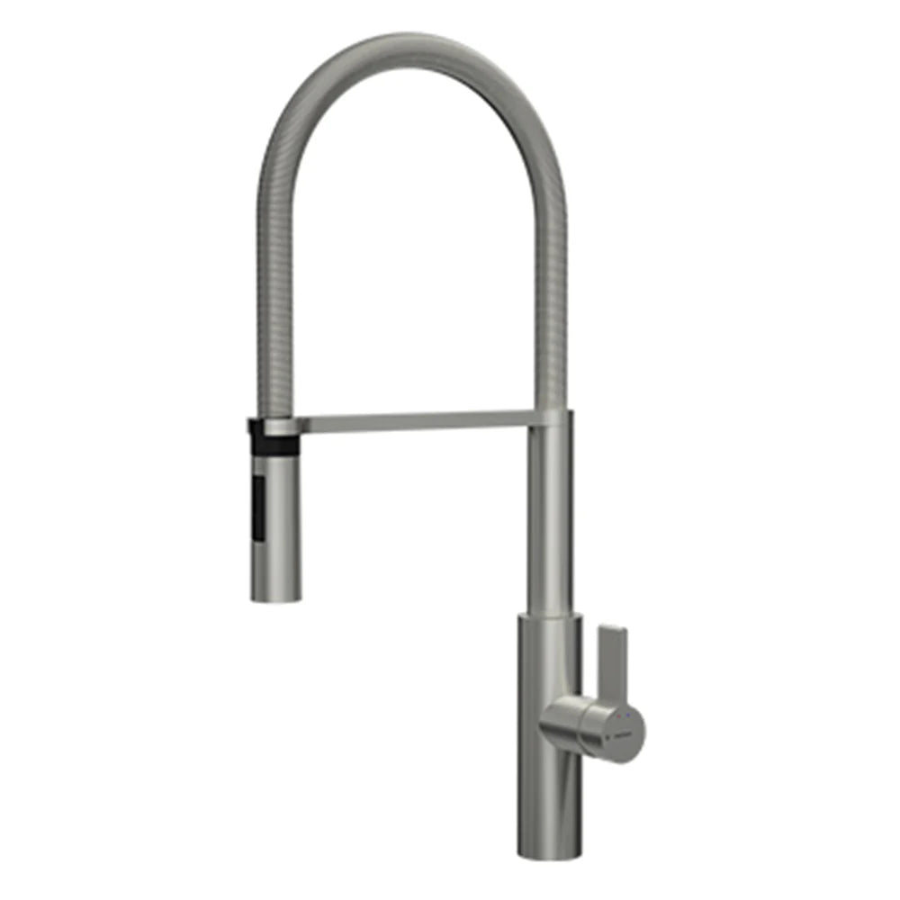 Parisi Libera Kitchen Mixer with Brushed Chrome Spring Spray - Brushed Chrome