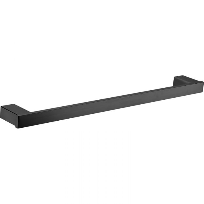 Acl Rosa Single Towel Rail Matte Black