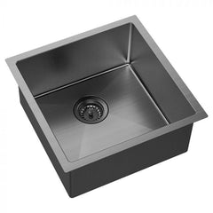 Fienza Hana 450mm x 450mm Single Bowl Sink - PVD Carbon Metal