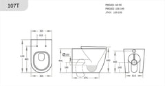 Elvera Extra Height Inwall Toilet Suite (suitable for Ambulant)