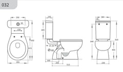 Dingo Close Coupled Toilet Suite