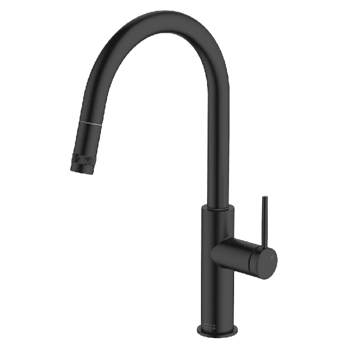 Abey Gareth Ashton Poco Pull Out Kitchen Mixer - Black