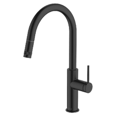 Abey Gareth Ashton Poco Pull Out Kitchen Mixer - Black