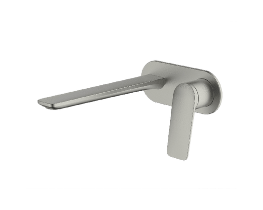 Abey Gareth Ashton Vela 165mm Wall Combination Mixer - Brushed Nickel