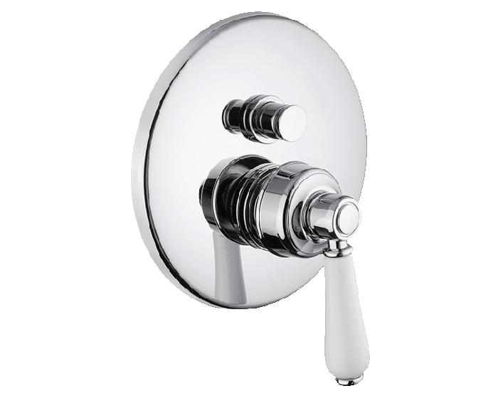 Abey Armando Vicario Provincial Shower Mixer W/ Divertor - Chrome