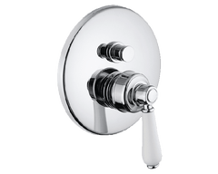 Abey Armando Vicario Provincial Shower Mixer W/ Divertor - Chrome