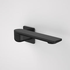 Caroma Urbane II 220mm Bath Swivel Outlet - Square Cover Plate - Matte Black