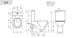 Bela Skew Toilet Suite
