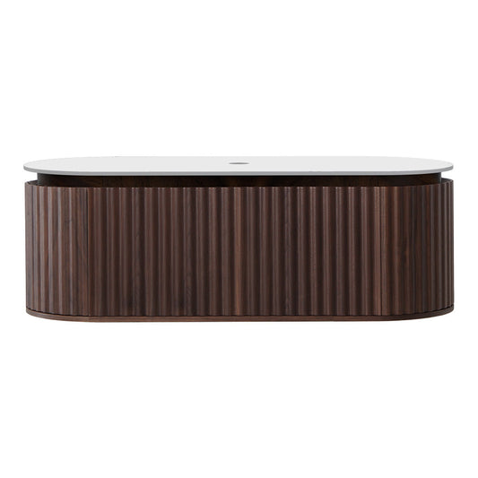 Parisi Abbraccio 1400 Wall Cabinet Black Walnut with Porcelain Top