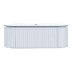 Parisi Abbraccio 1400 Wall Cabinet Matt White with Porcelain Top