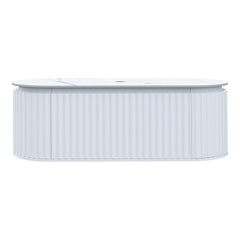 Parisi Abbraccio 1400 Wall Cabinet Matt White with Porcelain Top