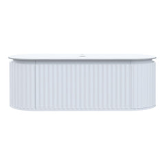 Parisi Abbraccio 1400 Wall Cabinet Matt White with Porcelain Top