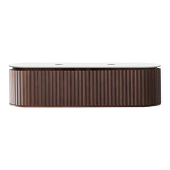 Parisi Abbraccio 1800 Wall Cabinet Black Walnut with Porcelain Top