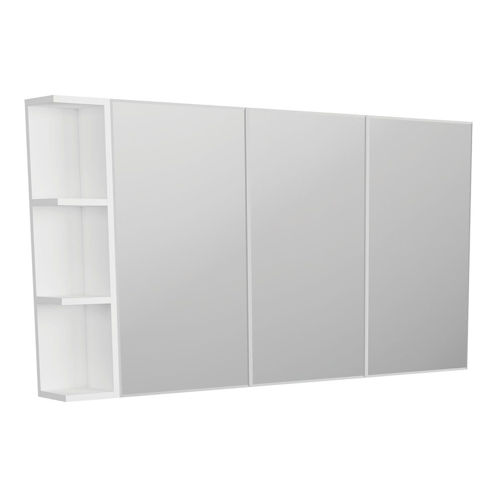 Fienza Bevel Edge 1200 Mirror Cabinet, 1 Side Shelf