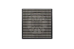 Grates2Go Slimline UPVC Point Drain With Wedge Wire Grate Black 117mm