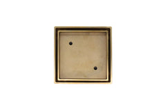 Grates2Go Natural Brass Tile Insert Point Drain 115mm