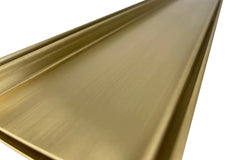 Grates2Go Tile Insert Drain Natural Brass 1000mm