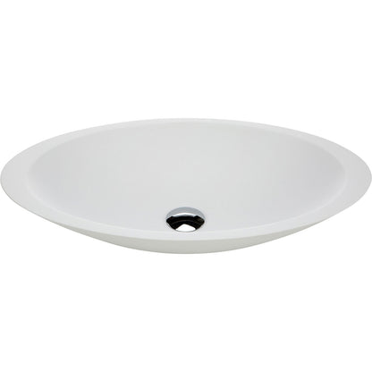 Bahama Matte White Cast Stone Above Counter Basin
