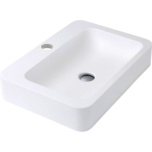 Rondo 600 Cast Stone Above Counter Basin