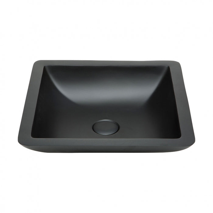 Classique 420 Matte Black Cast Stone Above Counter Basin