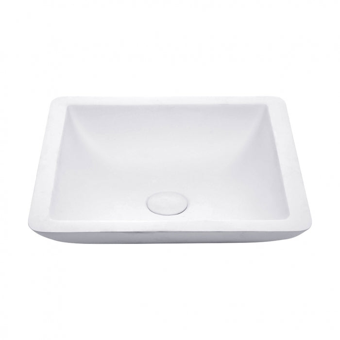 Classique 420 Matte White Cast Stone Above Counter Basin