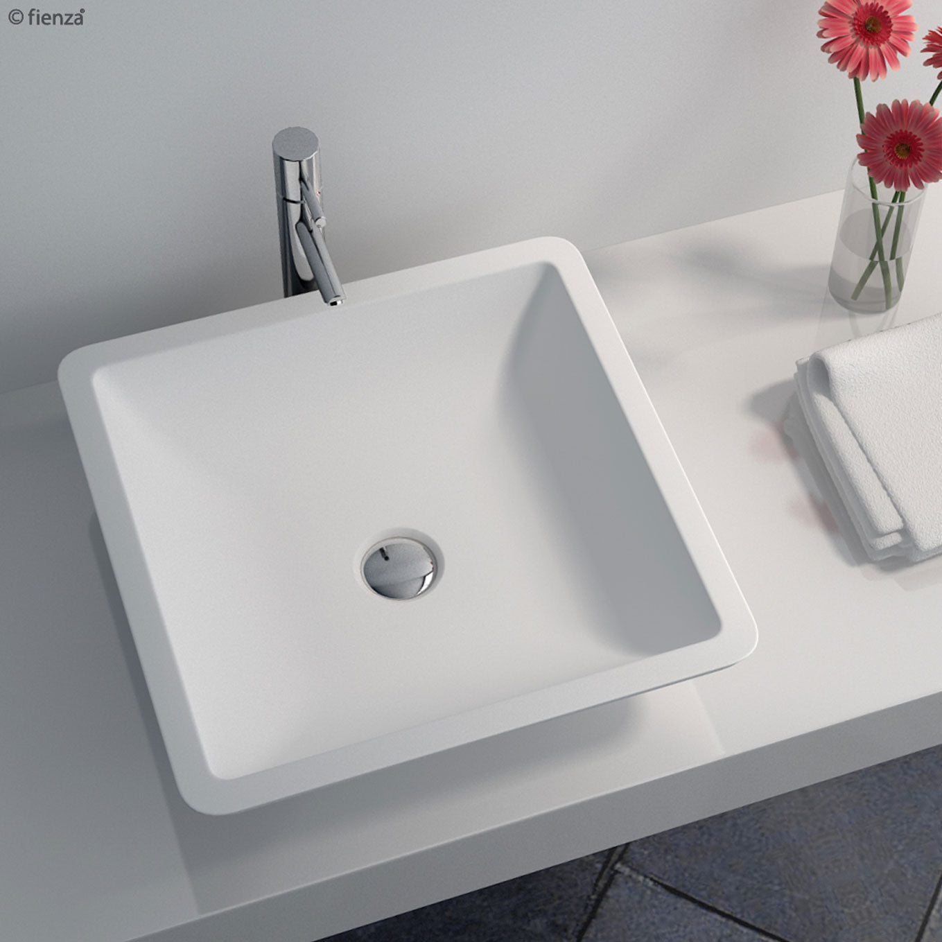 Classique 420 Matte White Cast Stone Above Counter Basin