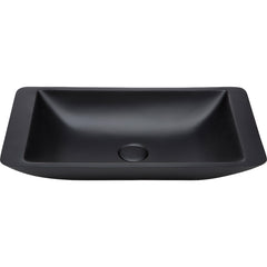 Classique 600 Matte Black Cast Stone Above Counter Basin