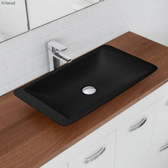 Classique 600 Matte Black Cast Stone Above Counter Basin