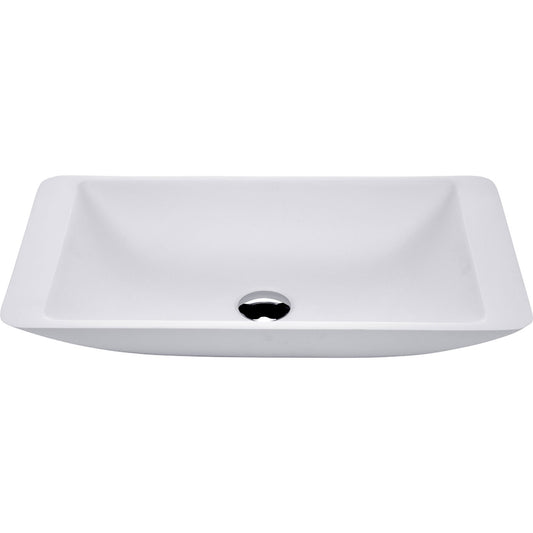 Classique 600 Matte White Cast Stone Above Counter Basin