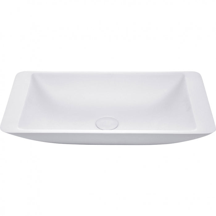 Classique 600 Matte White Cast Stone Above Counter Basin