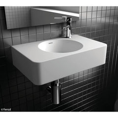 Encanto 470 Cast Stone Wall Basin, 1 Tap Hole