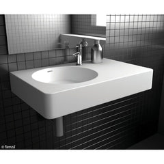 Encanto 700 Cast Stone Wall Basin, 1 Tap Hole