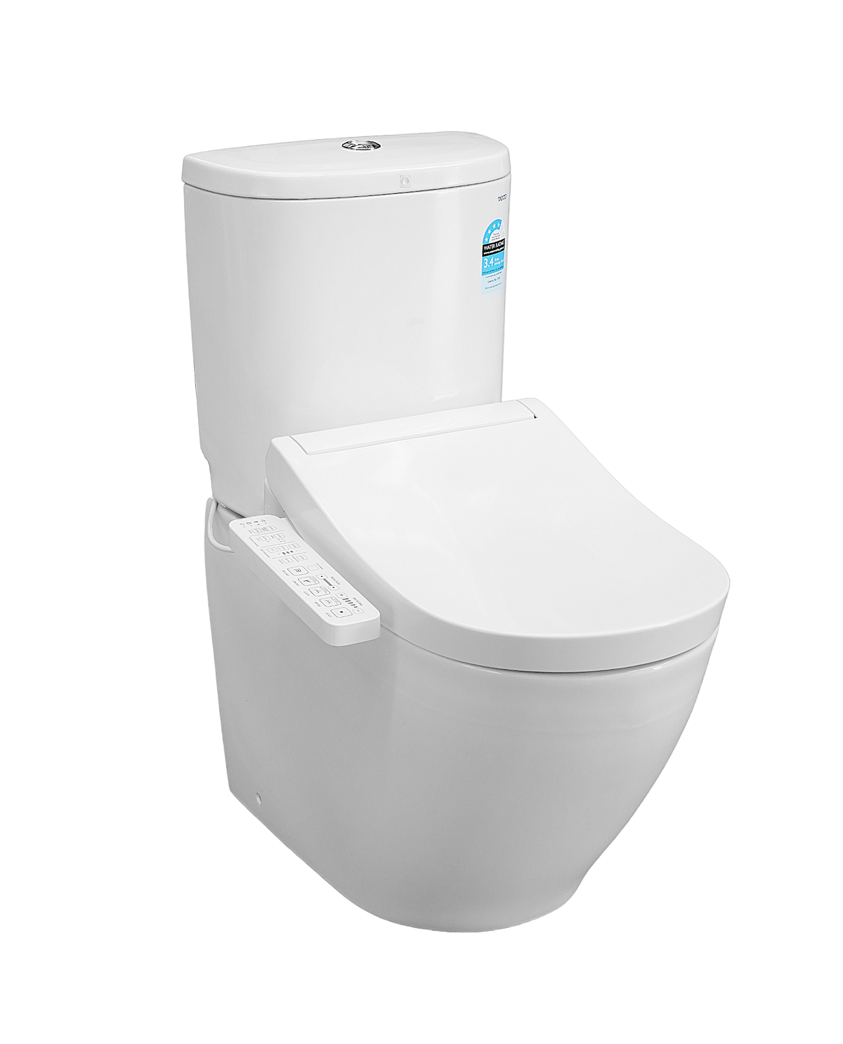 Toto BASIC+ BACK TO WALL CLOSE COUPLED TOILET WITH S2 Washlet