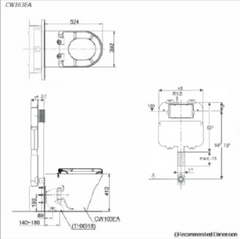 Toto MH WALL FACED TOILET with S5 Washlet