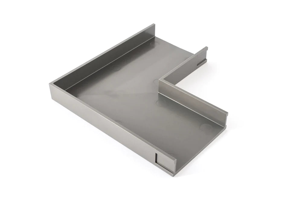 Grates2Go UPVC Modular 90 Degree Corner Grey 204mm