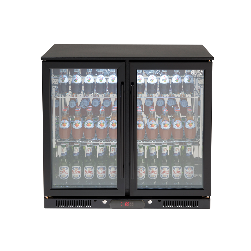 208L Double Door Beverage Cooler - EA900WFBL