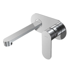 Parisi Ellisse II Wall Mixer with 160mm Spout on Elliptical Plate | Chrome