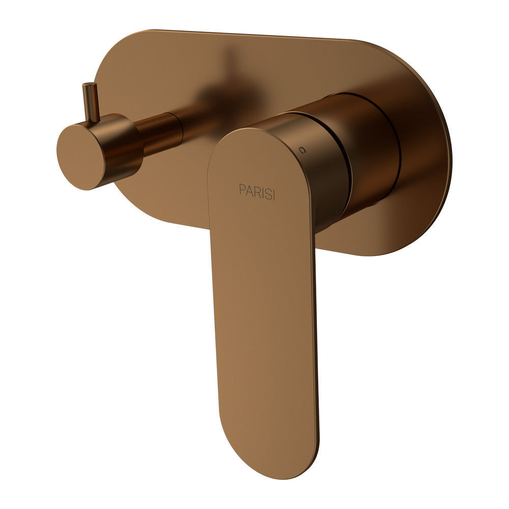 Parisi Ellisse II Wall Mixer with 2-Way Diverter | Matt Bronze