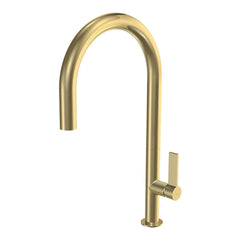 Parisi Ergo 30 Kitchen Mixer with Round Spout - Brushed Brass