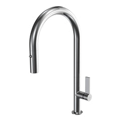 Parisi Ergo 30 Kitchen Mixer with Round Spout and Pull Out Spray - Chrome