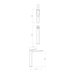 Parisi Float High Rise Basin Mixer | Fucile