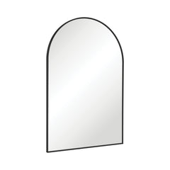 Fienza Arch Matte Black Framed Mirror