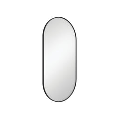 Fienza Empire Matte Black Framed Mirror, 450 x 900mm