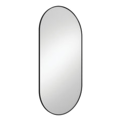 Fienza Empire Matte Black Framed Mirror, 600 x 1200mm