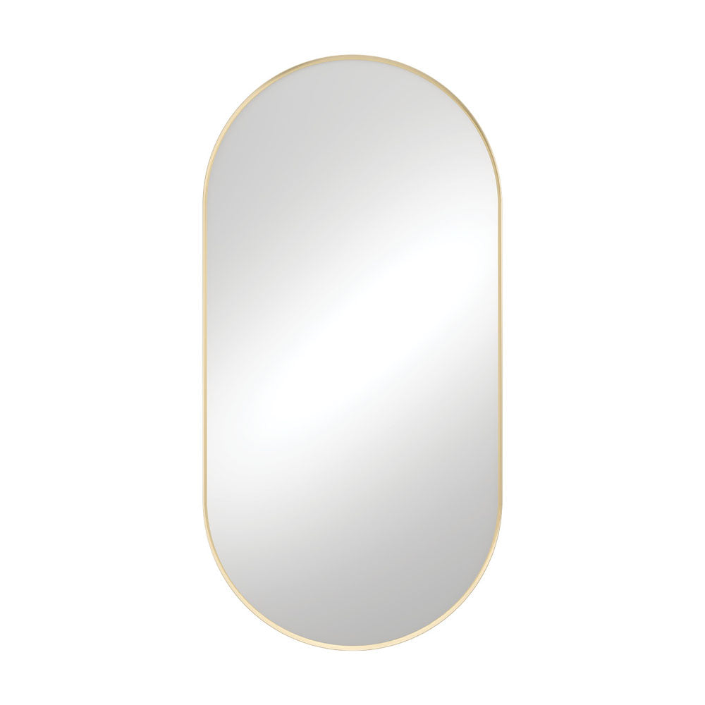 Fienza Empire Urban Brass Framed Mirror, 600 x 1200mm