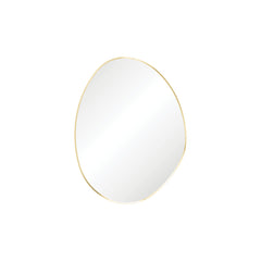 Fienza Pebble Urban Brass Asymmetrical Framed Mirror, 700 x 920mm