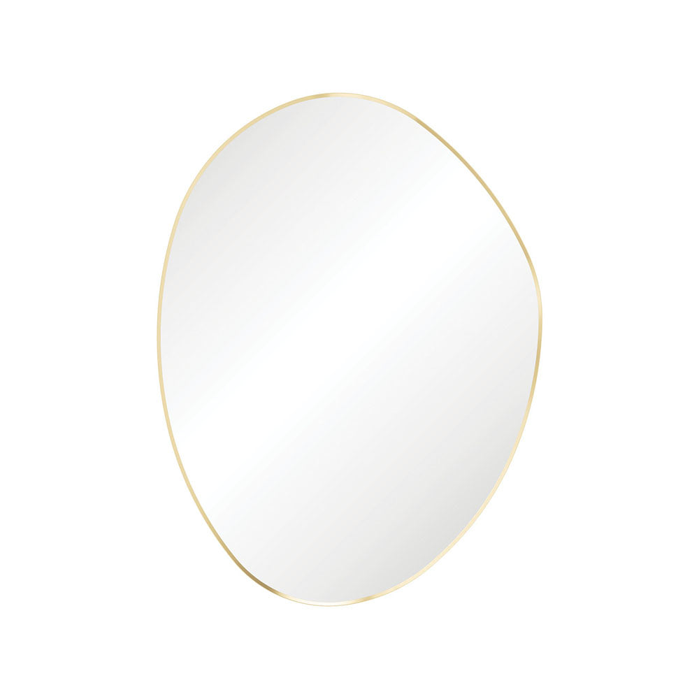 Fienza Pebble Urban Brass Asymmetrical Framed Mirror, 900 x 1200mm